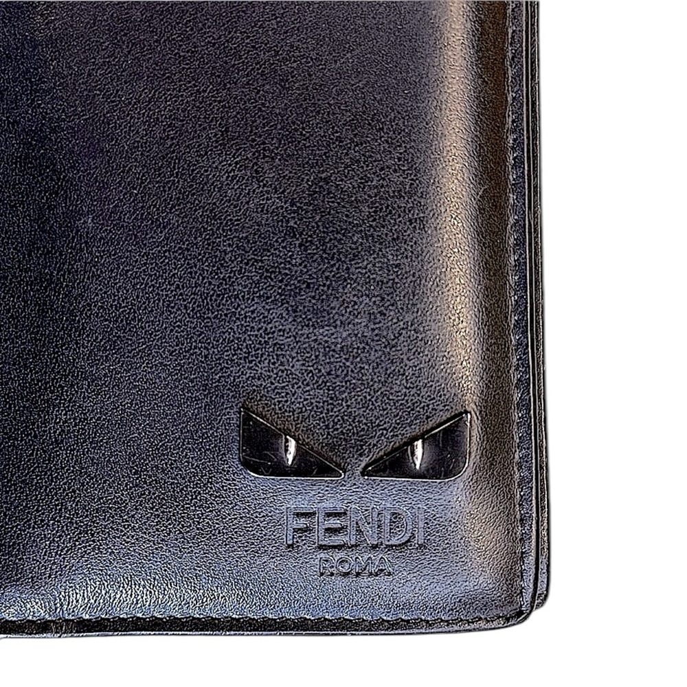 Fendi Monster Eyes Black Long Wallet - Picture 5 of 7